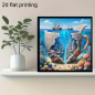 Preview: Diamond Painting Unterwasserstadt in einer zerbrochenen Teetasse